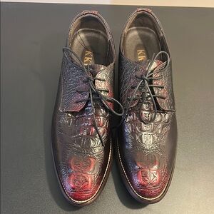 Black and Red Men's Dress Shoes